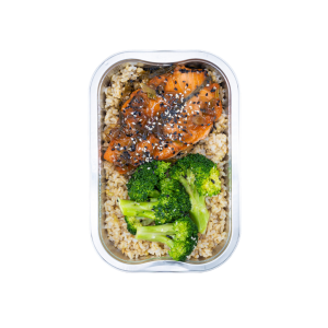 Sesame Soy Salmon & Brown Rice